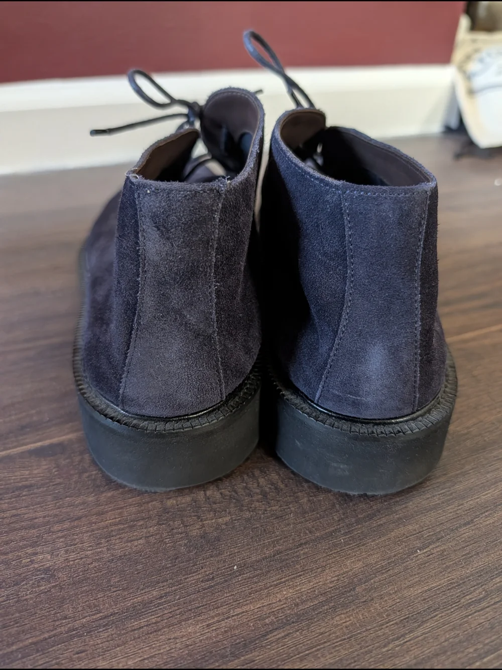 Ermenegildo Zegna Purple Soft Suede Italian Chukka Boots Sz 10